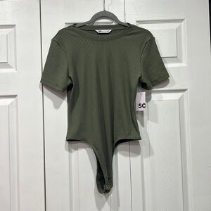 NWT SO short sleeve green bodysuit